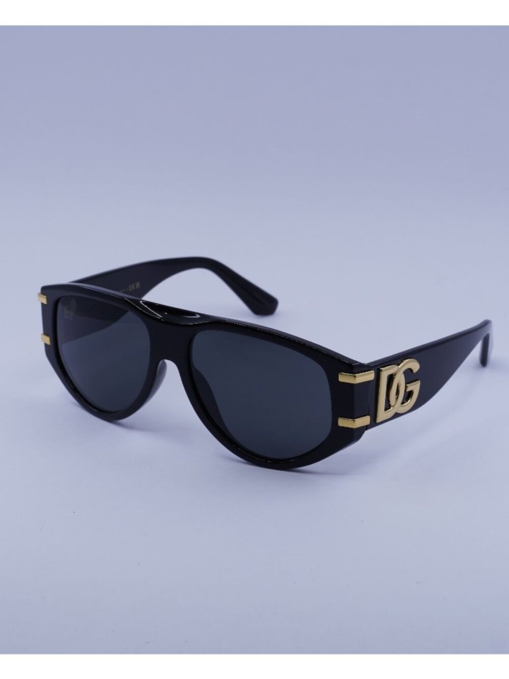 Dolce & Gabbana DG4499 501/87 Sunglasses Black Aviator Frame, Grey Lenses